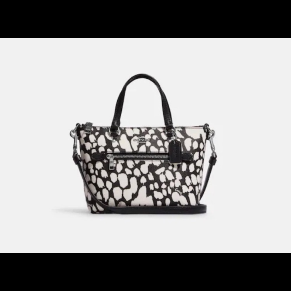 Coach Mini Gallery Crossbody With Spotted Animal Print